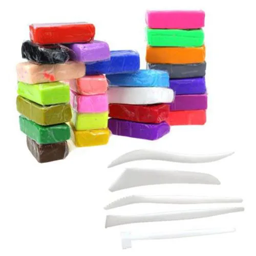 5 Tools 32 Colours Polymer Clay Fimo Block Modelling Moulding DIY font b Toys b font