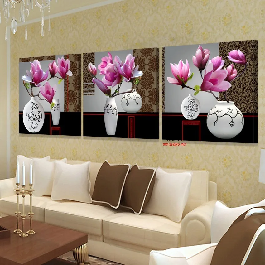 

Home Decoration Modern Wall Art Canvas Oil Picture Painting Flower Decorative Pictures For Living Room Bedroom Cheap No Frame