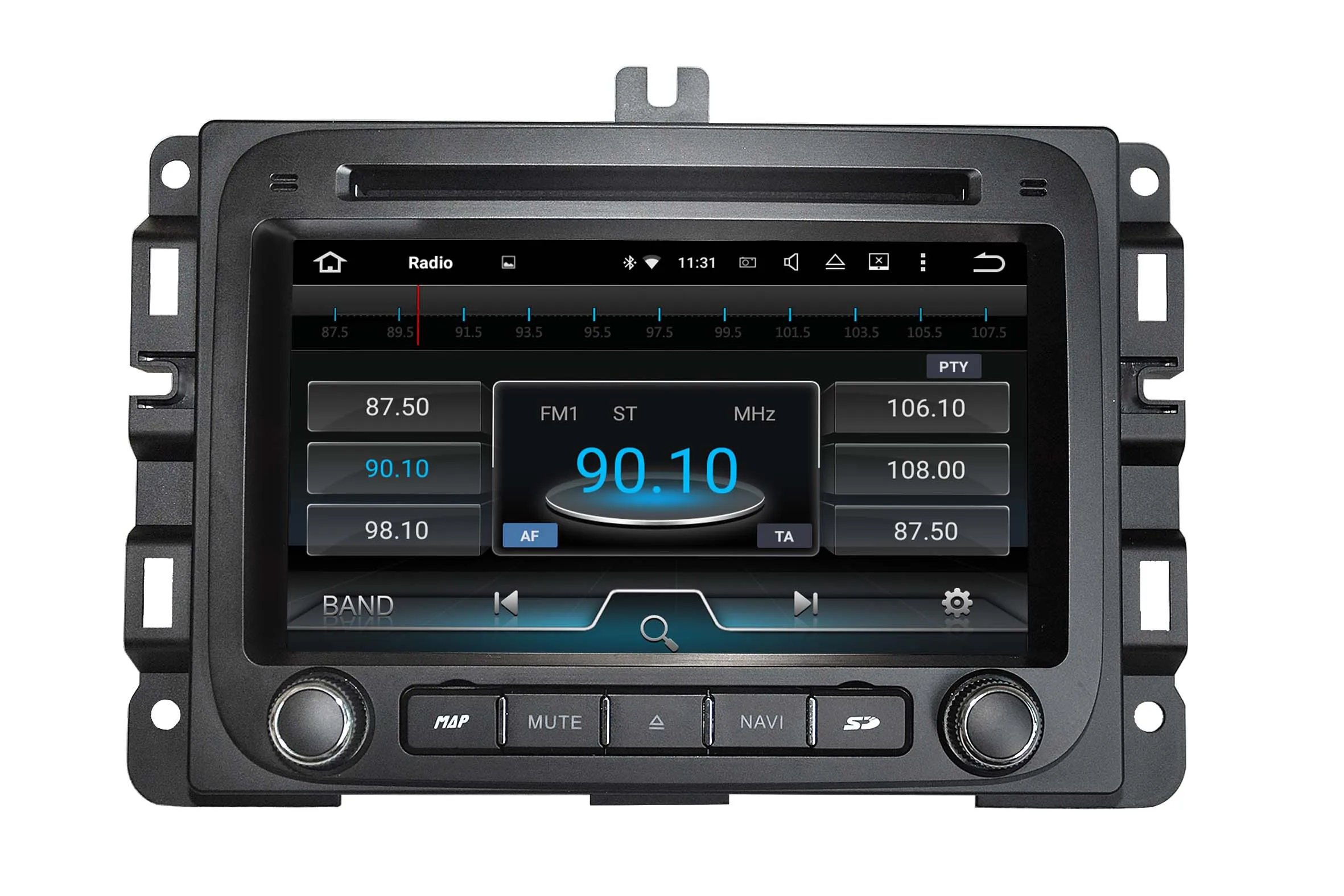 Cheap Quad core 1024*600 HD screen Android 9.0 Car DVD GPS radio Navigation for Dodge Ram 2014-2016 with 4G/Wifi DVR OBD mirror link 4