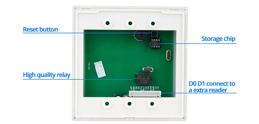 Автономный RFID контроллер доступа 125 кГц считыватель смарт-карт клавиатура с 10 EM4100/4200 брелки для домашней системы блокировки дверей WG26