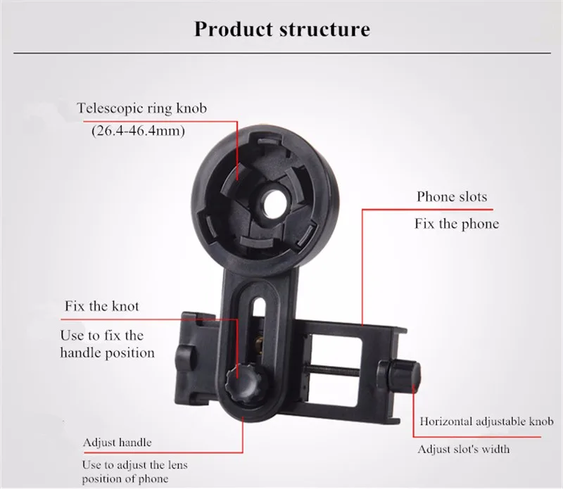 22-48 мм портативный универсальный астрономический телескоп держатель адаптер зажим для смартфонов камеры модули объектива Держатель