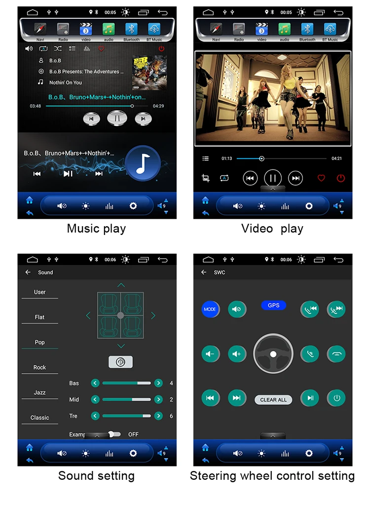 Clearance Car DVD Multimedia Player For Opel Insignia Android 2Din Car Auto Radio Vertical Screen Tape Recorder Navigation Stereo GPS 11