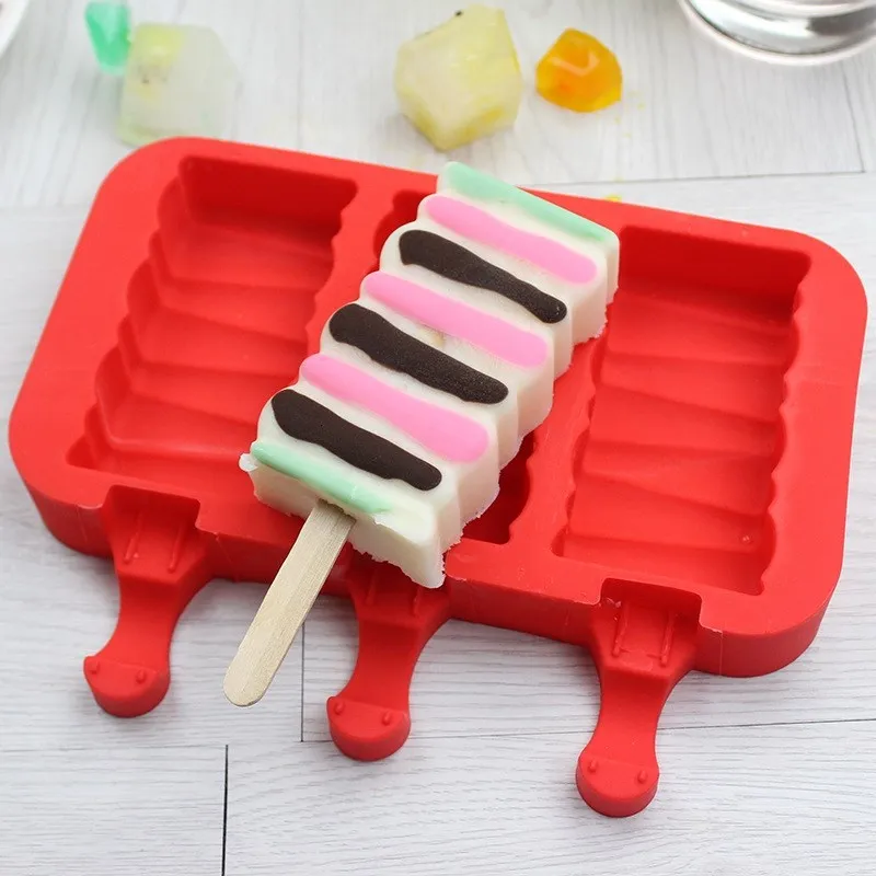 Silicone DIY Ice Cream Mold Popsicle Mould Ice Cream Tray Ice Pops