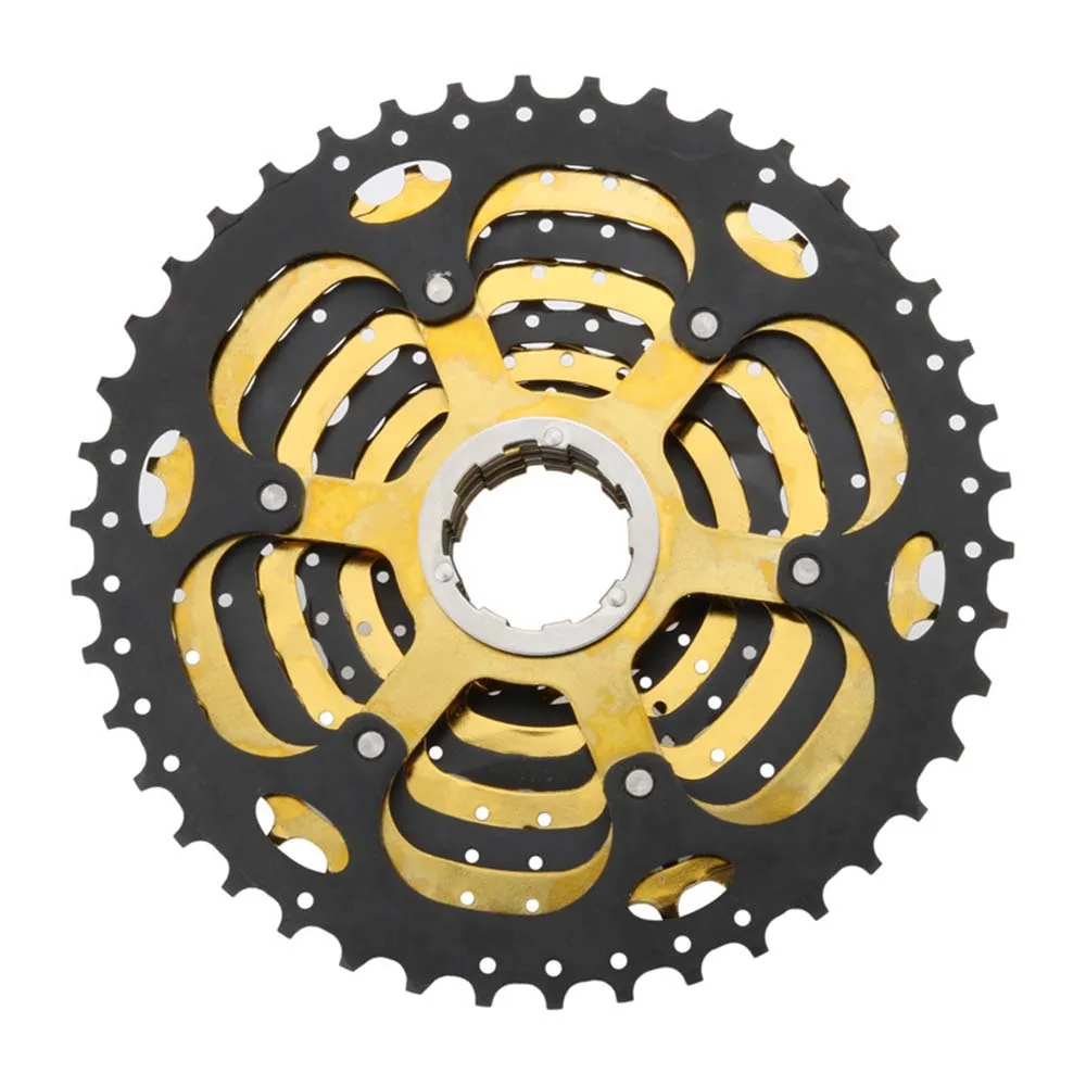 BOLANY الأسود الذهب 9 سرعة كاسيت Freewheel 1-42 طن MTB الدراجة الجبلية ضرس دراجة أجزاء ل Shimano Sram كاسيت