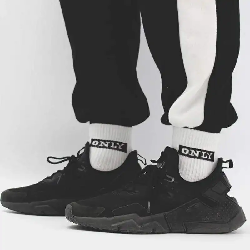 Новинка 1 пара мужчины и женщины хлопковые чулки поднимаешь руку желтый голова