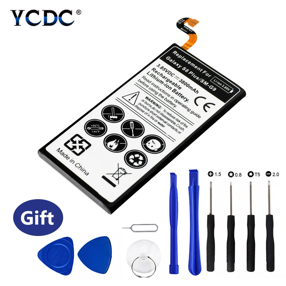 

Original Replacement Battery S8Plus G955 G955F G955A G955T 3800mAh With Tools Kit For Samsung GALAXY S8+ G9550 GALAXY S8 Plus