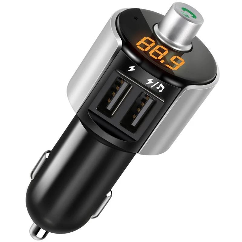 

Quick charge 3.0 Car Bluetooth FM Transmitter Dual USB Ports Car Charger FM Modulator MP3 Player Car Lighter Handfree