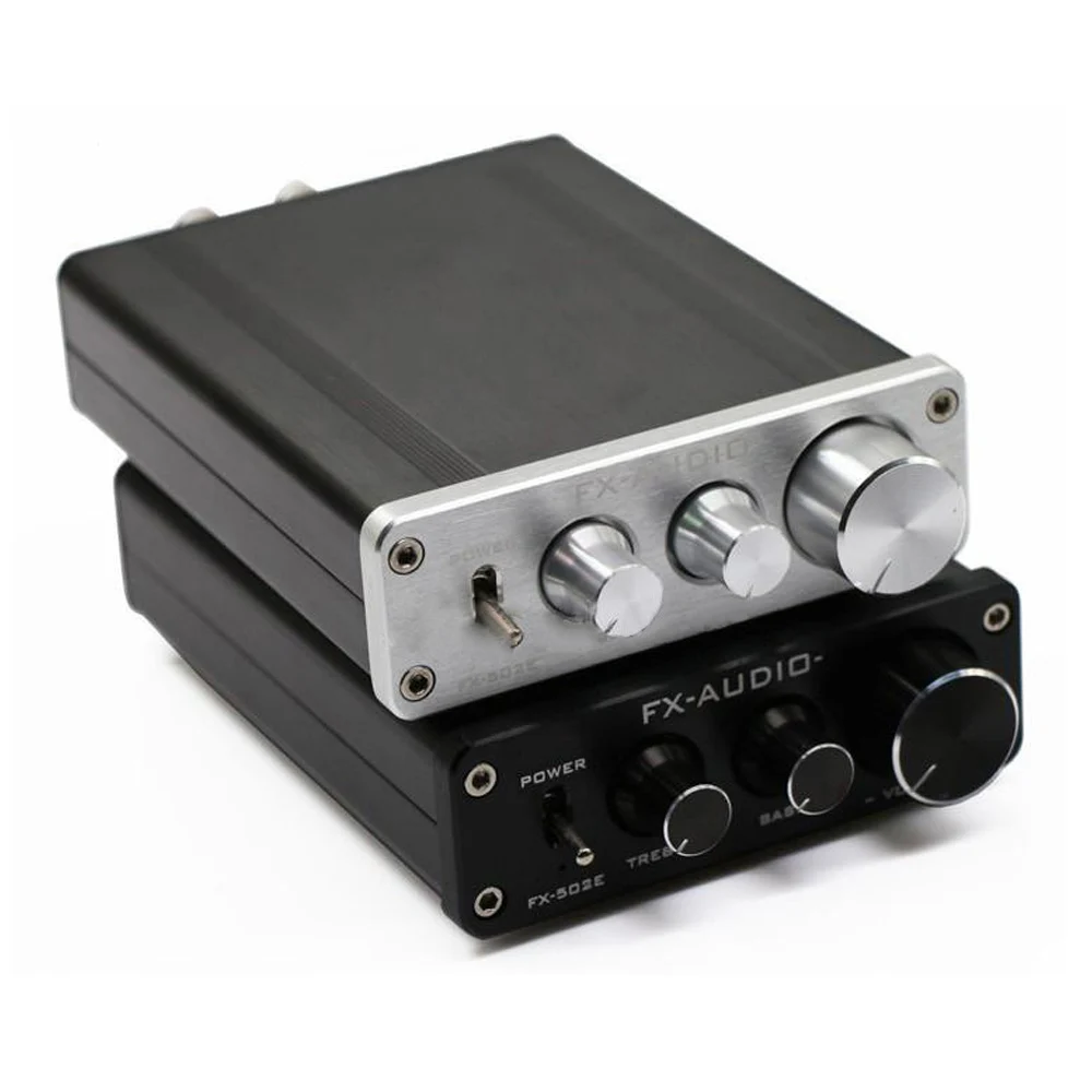 

FX-Audio FX502E Hifi Desktop Computer Speaker High Power Pure Digital Audio Amplifier NE5532P Power Output 68W*2 Without Adapter