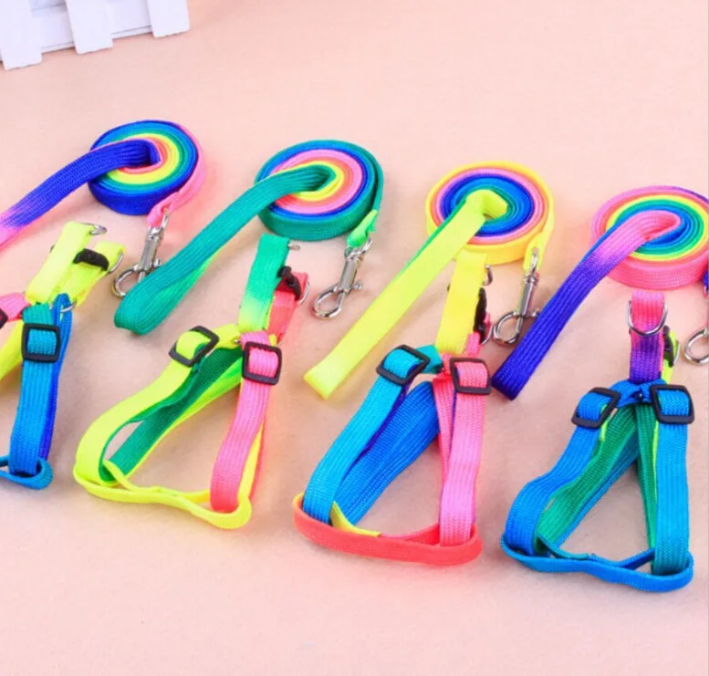 1PC colorful Puppy Dog Leash Nylon Pet Strap Rope Small Dogs Leashes