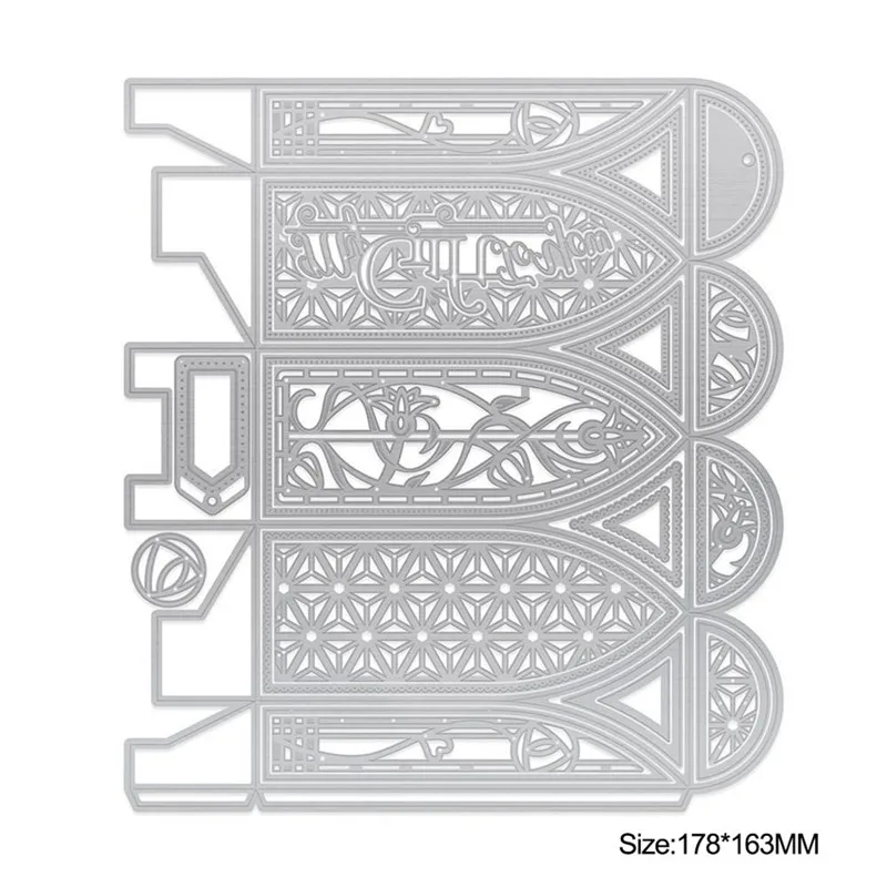 

GJCrafts 178*163MM Metal Cutting Dies New 2018 Arrival Dies Scrapbooking Craft Dies Metal Die Card Ablum Lift Gift Box