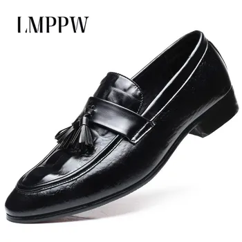 

Large Size 38-48 Men's Shoes Fashion Tassel Loafers Men Dress Shoes Breathable Soft Pu Leather Moccasins Men Flats 2a