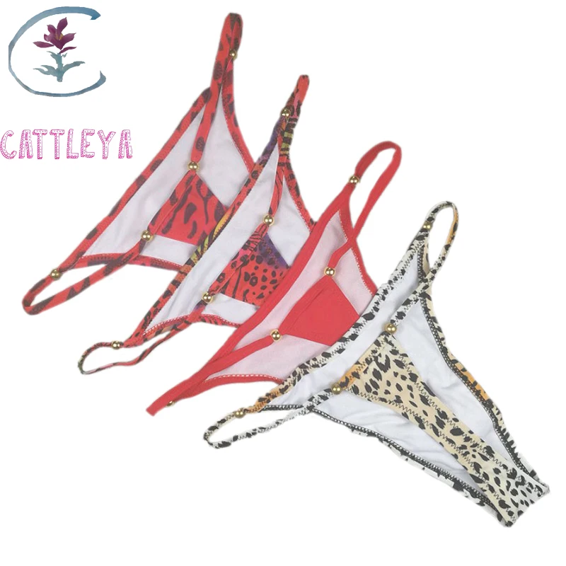CATTLEYA пляжная одежда бикини низ купальник сексуальный мини стринги для женщин