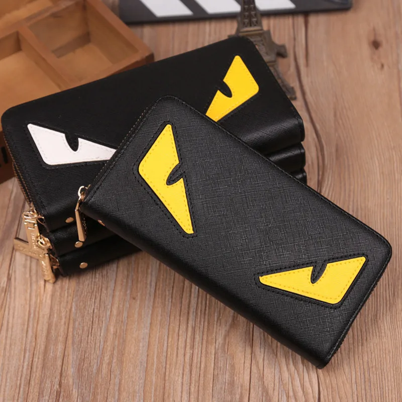 

Luxury Famous Brand Designer Cartoon pattern Men Women's Long Wallets Fashion High quality Clutch bag Casual Zipper Coin Purses