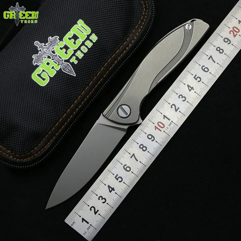 Green Thorn NeOn Lite M390 MRBS TC4 titanium ручка Отдых Охота открытый воздух утилита фрукты ножи