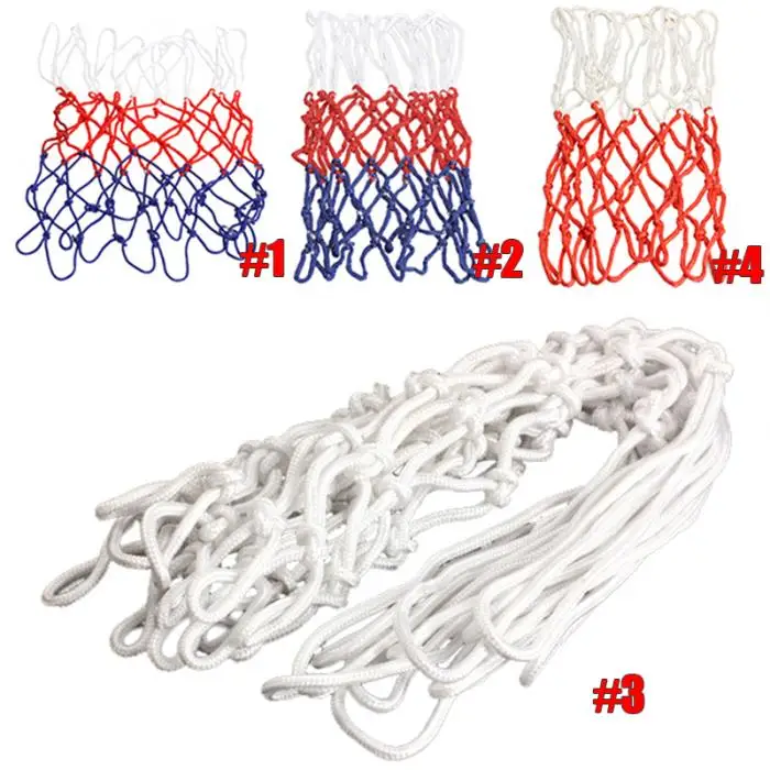 Стандартный спортивные 3/4/5 мм нейлоновая нить баскетбол Сетка 12/13 петли BB55