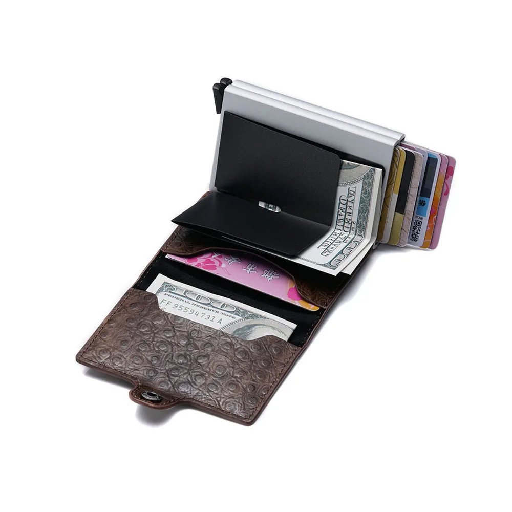 Новинка 2019 модный мини кошелек из искусственной кожи с двойной коробкой RFID