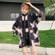 Японское кимоно юката, кимоно, кардиган, модная блузка для девочек,, кардиган, летние кимоно, короткое пальто