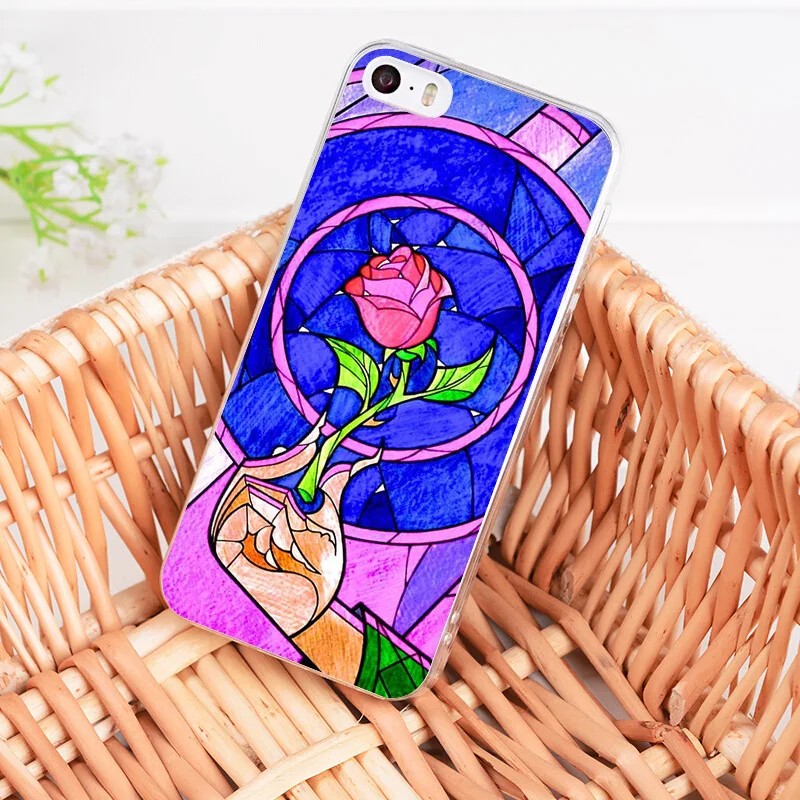 MaiYaCa для iphone 7 6 X XR XS MAX чехол beauty Beast Rose Princess Art CoquePhone чехол для iphone 8 6S Plus 5s SE - Цвет: 1