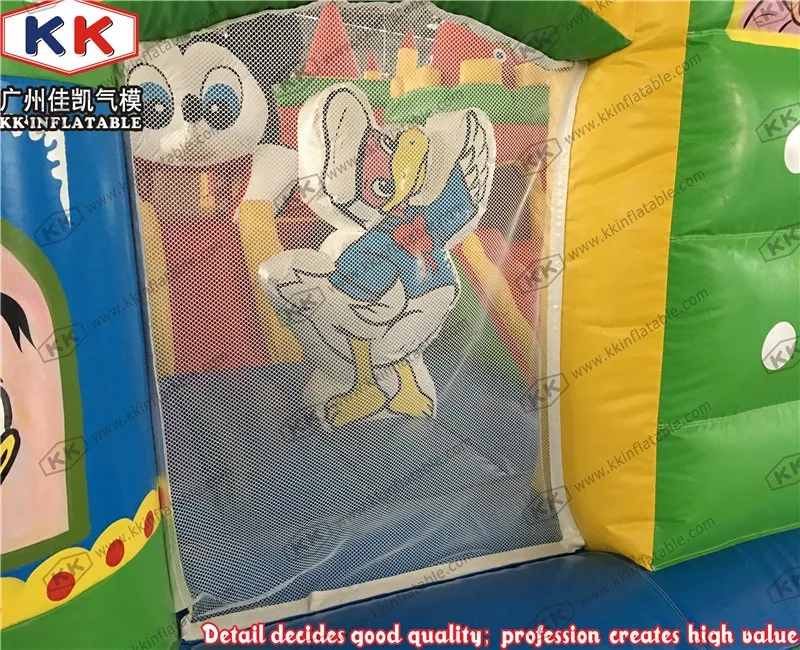 CE 8x6 м коммерческий мультфильм Райский надувной батут замок для детей