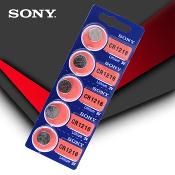 

5pc Sony 100% Original 1216 CR1216 3V lithium Battery Button Cell Coin Battery MADE IN JAPAN