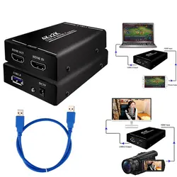 4 к HDMI к USB 3,0 Карты видеозахвата регистраторы для OBS vMix Wirecast Potplayer VLC кодер QuickTime плеер телефон потокового видео