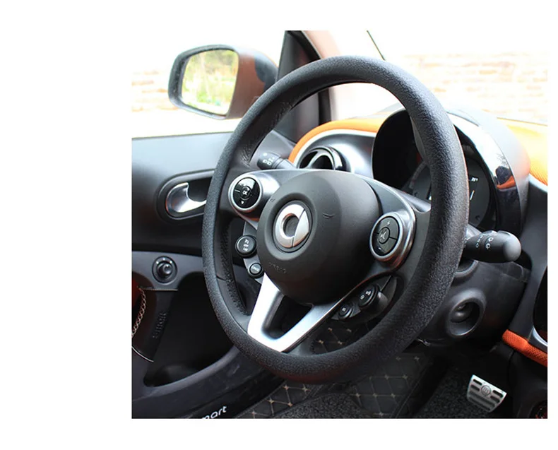 Ультратонкий силиконовый чехол-крышка рулевого колеса для Mercedes Smart Fortwo 453 451 450 покрыта водоотталкивающим антискользящим материалом автозапчасти toyota hilux