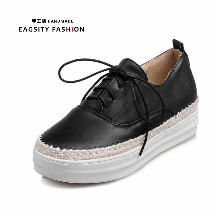 

Fashion street style women casual thick sole loafer slip on student shoes