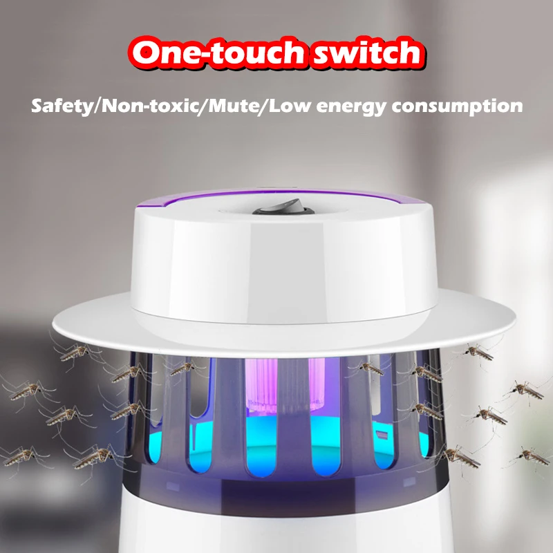 Электронная USB лампа для уничтожения комаров JQWORV 365нм УФ приманка от мотыльков