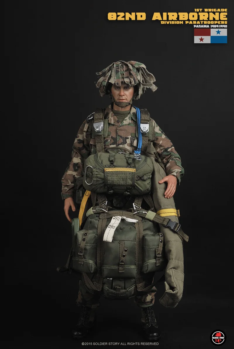 Масштаб 1/6 военная фигурка кукла 1 я бригада 82nd разделение парашюты десантник