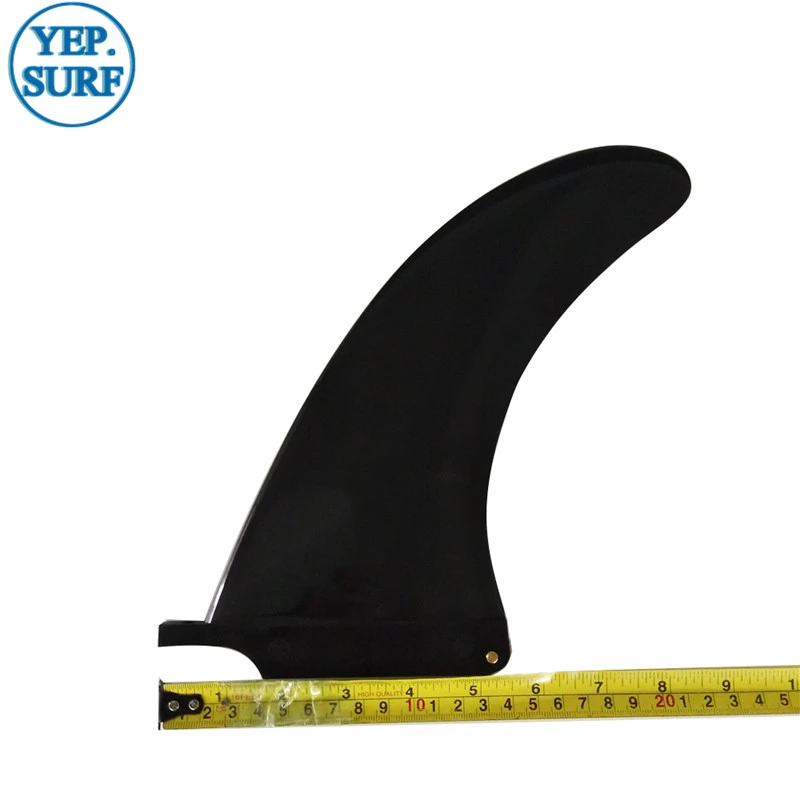 7,5 дюймов доски для серфинга плавники (доска для серфинга) Longboard Fin черный один плавники стоять весло