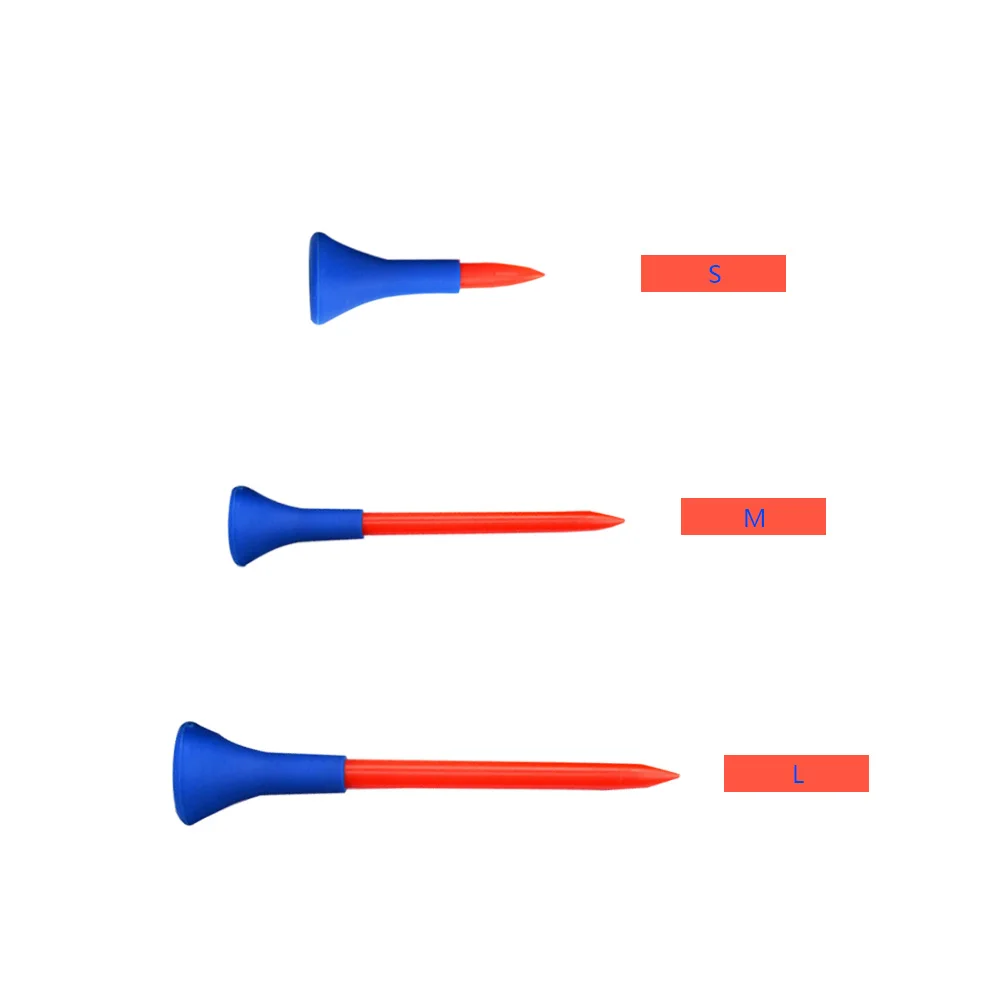 5PCS 83/70/42mm Professional Multi Color Plastic Golf Tees Step up Plastic Golf Horn Tee Evolution Tees Golf Tool Accessory