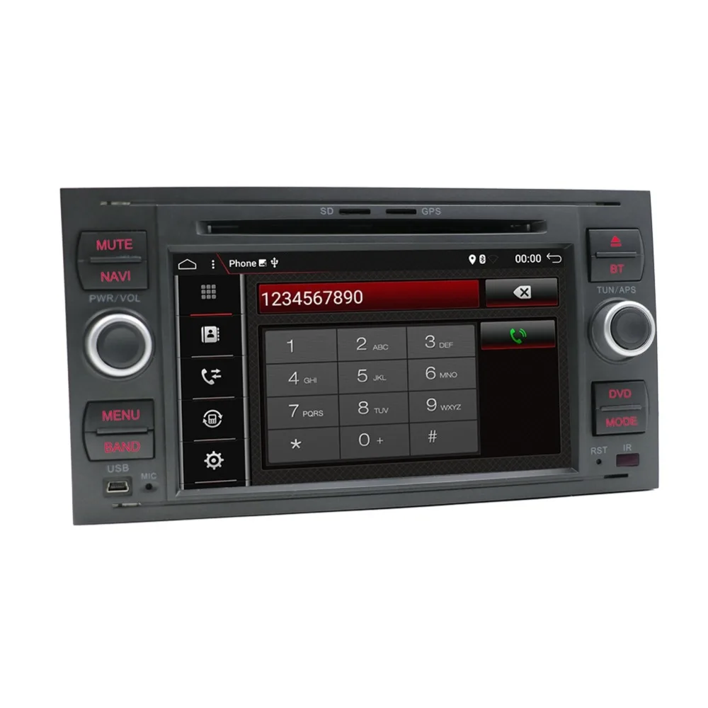 Perfect Android 9.0 Octa core Two Din 7 Inch Car DVD Player For Ford/Mondeo/Focus/Transit/C-MAX/S-MAX/Fiesta RAM 2G GPS Navigation Radio 1