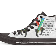 Я никогда не пробовал, что до нового дизайна Повседневная парусиновая обувь на заказ Прямая