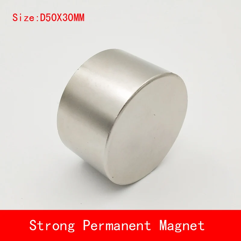1 шт. N52 неодимовый магнит D50x30mm супер сильные Круглые Магниты редкоземельные 50*30 мм N52 сильнейший постоянный мощный магнитный