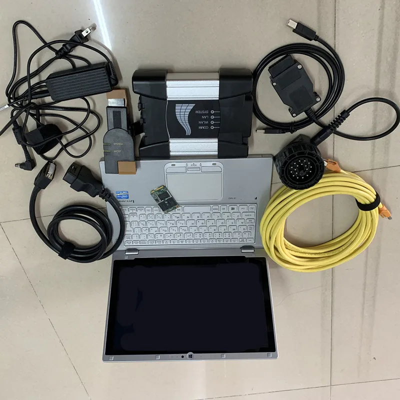  Beste Qualität Für BMW ICOM NÄCHSTEN OBD2 Diagnose Interface mit Tablet CF-AX2 Laptop Neueste ICOM 