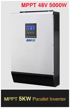 Источник питания Easun 3KVA солнечный инвертор 2400W 24V 220V Гибридный Инвертор Чистая синусоида Встроенный MPPT Солнечный контроллер зарядное устройство