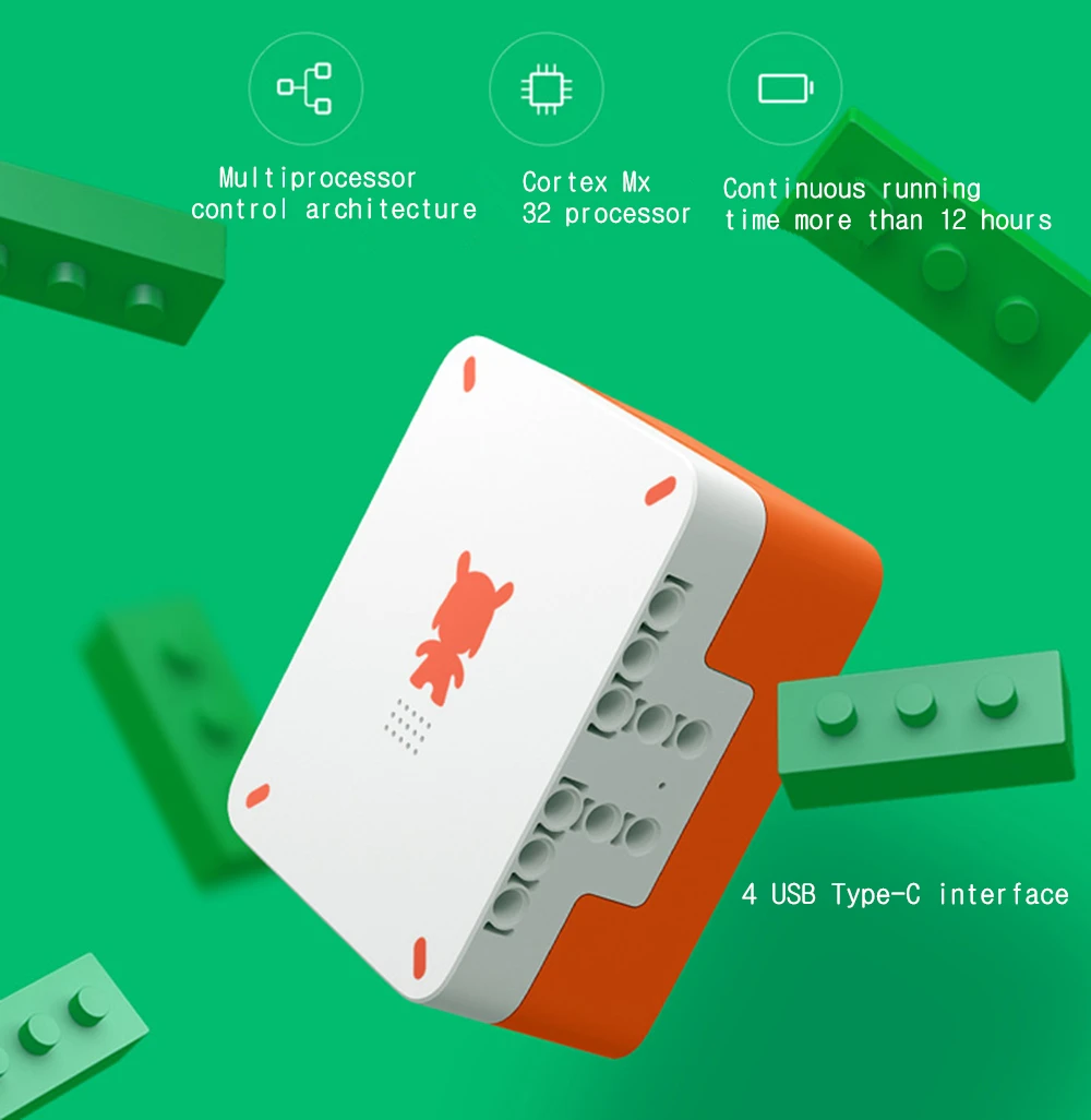 Робот Xiaomi Mitu строительные блоки робота Bluetooth wifi интеллектуальная система самобаланса телефон пульт дистанционного управления умные игрушки