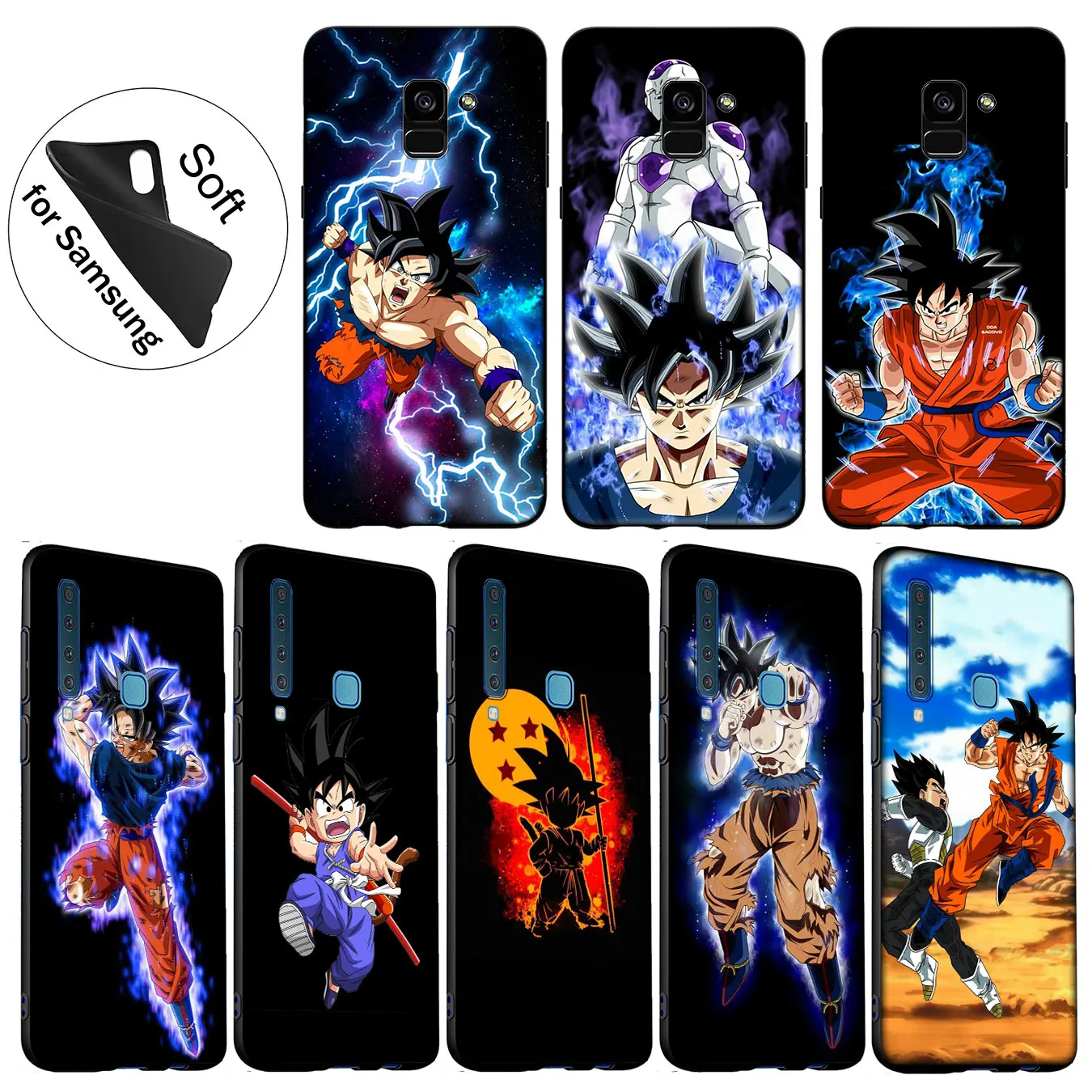IYICAO Dragon Ball Z Goku Мягкий силиконовый чехол для Samsung Galaxy A6 A9 A8 A7 2018 A3 A5 2016 2017 Note 9 8 10 Plus Lite