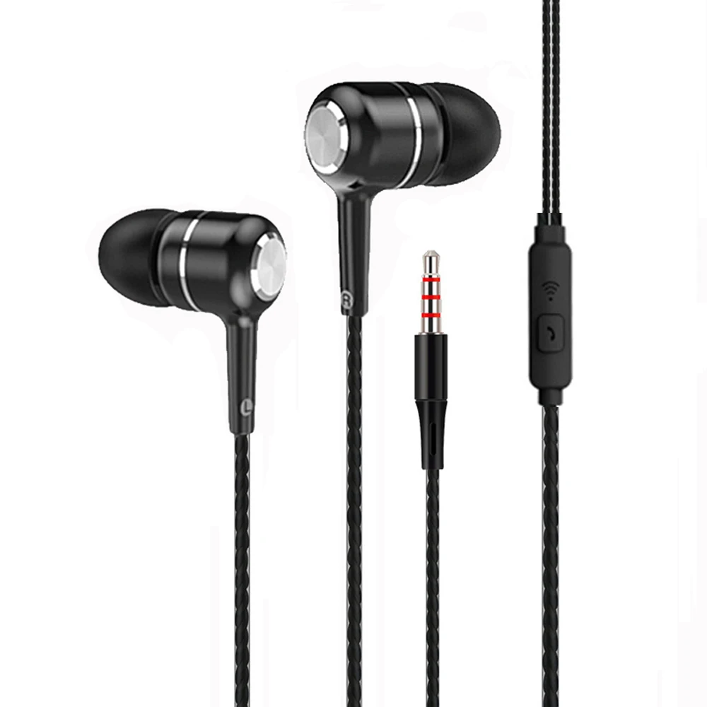 Sport Earphone Wholesale Wired Super Bass 3.5mm Crack Colorful Headset Earbud with Microphone Hands Free for Mobile Phone | Электроника
