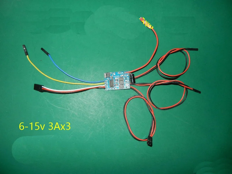 1pc Bidirectional 3channel Brushed Esc 615v 26s 3ax3 Brush Speed