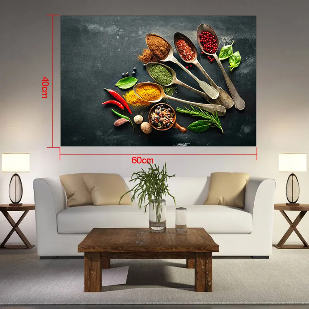 

3D Vegetable Kitchen Modern Canvas Oil Painting Print Wall Art Picture Decor