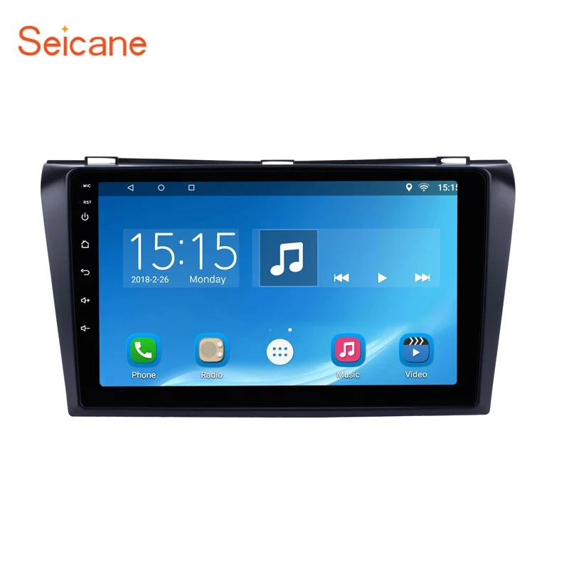 

Seicane Android 6.0/7.1/8.1 2Din 9" Car DVD Multimedia Player For 2004 2005 2006 2007 2008 2009 Mazda 3 4-core GPS Wifi