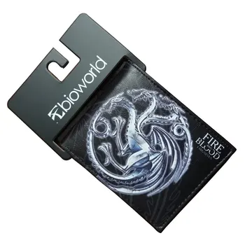 

Wallets Men Women Leather Purse Cartoon Games of Thrones Wallet Popular Designer carteiras 4.5 inch