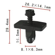 100 шт. Авто Пластиковые зажимы Push-Тип Фиксатор