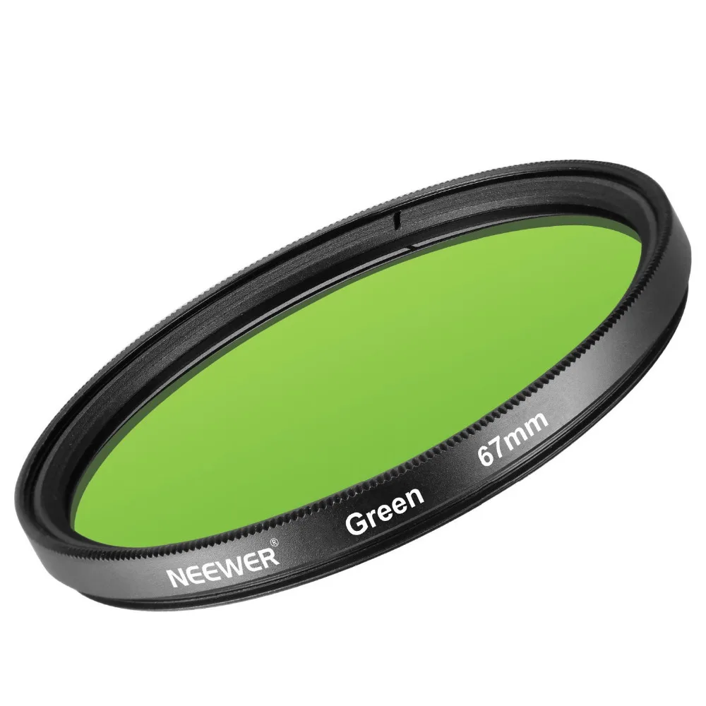Neewer 67MM Green Lens Filter for Canon Rebel T5i/T4i/T3i/T2i/EOS 70D