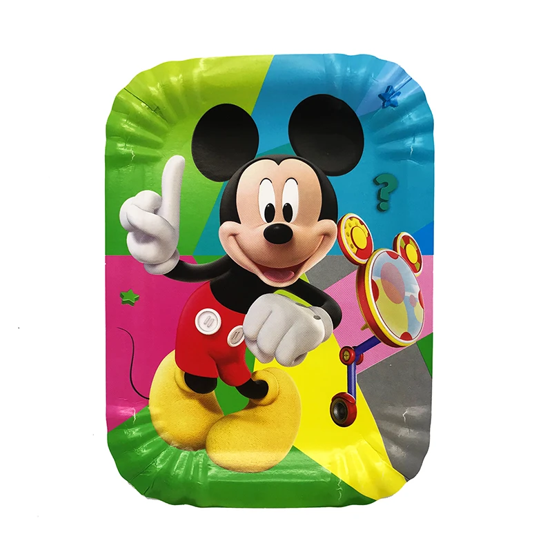

10PCS/LOT MICKEY MOUSE THEME PLATES MICKEY MOUSE BIRTHDAY PARTY SUPPLIES MICKEY MOUSE DISPOSABLE PLATES DISHES