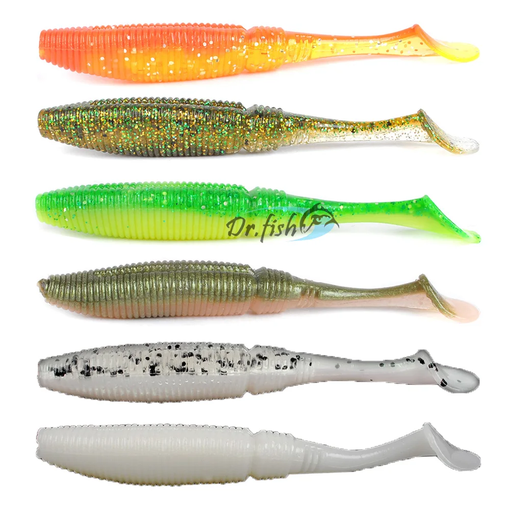 Dr. Fish мягкая пластиковая приманка плавающая флип хвост для серфинга рыбалки 100 мм