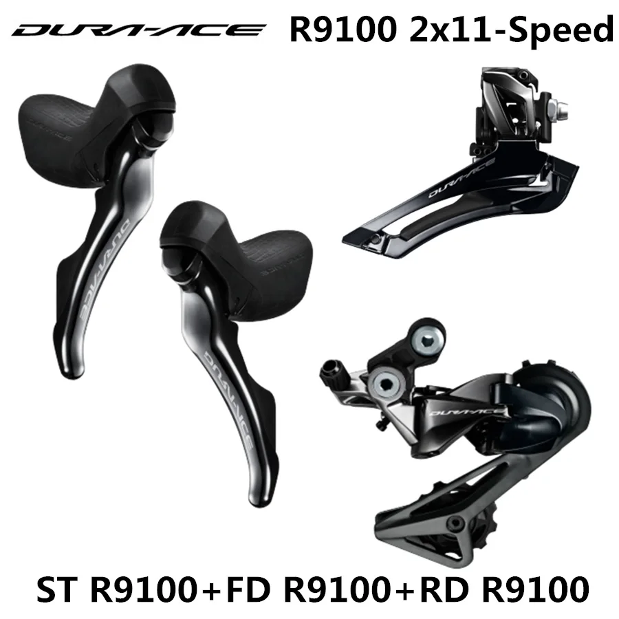 SHIMANO R9100 набор DURA-ACE R9100 9000 переключатель дорожный велосипед ST+ FD+ RD Передний Задний переключатель двойной рычаг управления переключения передач