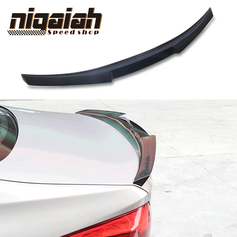 

nigaiah Carbon wing For BMW 5 Series G30 Spoiler 530i 540i Carbon Fiber Rear Trunk Spoiler Wings M4 Style 2017 - UP