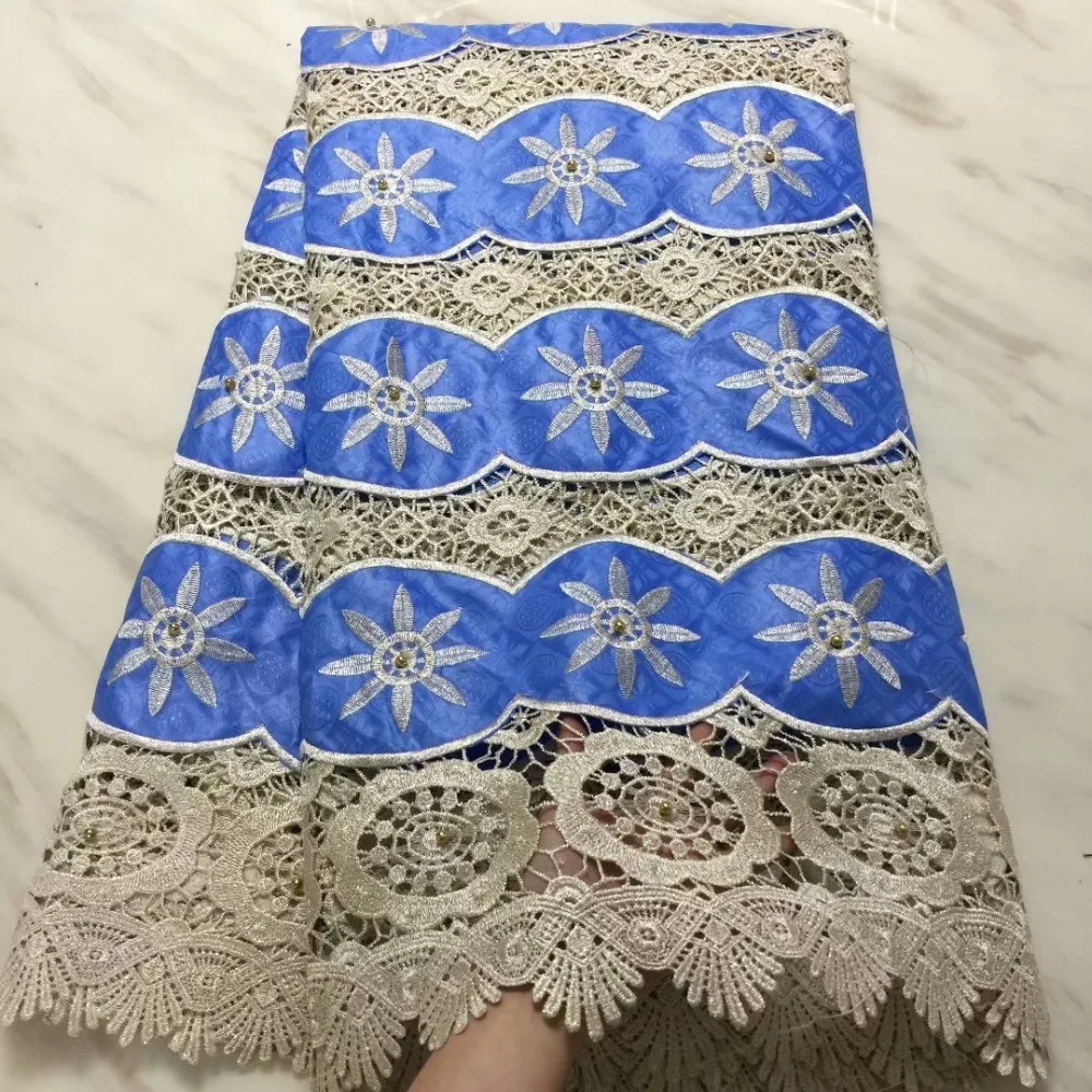 Бассейна riche нигерийское кружево ткань Высокое качество Кружева Золото getzner Анкара ткань для dress5yard/комплект L1601